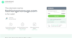 Desktop Screenshot of fashiongonerouge.com